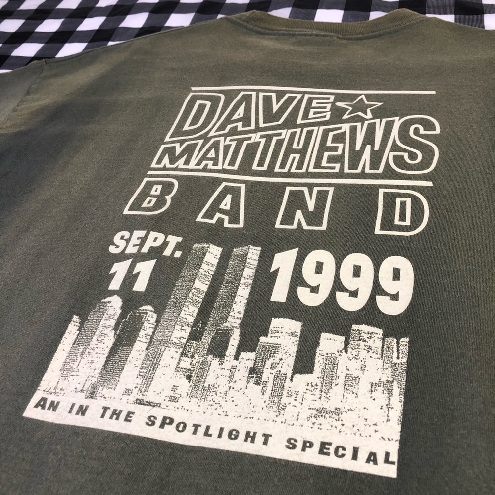 Dave Matthews 11 September 1999 New York Twin Towers Vintage Faded Music T Shirt - Picture 5 of 7